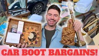 COME TO THE CAR BOOT SALE WITH ME! THRIFTED BARGAINS & SPRING ROOF GARDEN UPDATE! MR CARRINGTON
