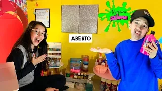 TRANSFORMEI MINHA CASA DE PAPELÃO EM UMA LOJINHA DE SLIME | Luluca