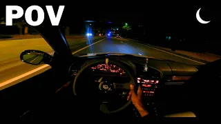 POV NIGHT DRIVE IN MY MANUAL E36 328i (LOUD EXHAUST!)