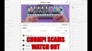 Fake ads on Facebook (Chompi)