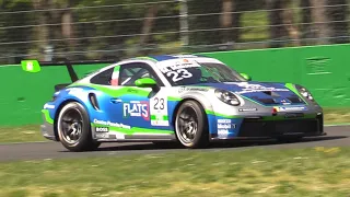 Porsche Carrera Cup Italia 2023 Monza Pre Season Testing- Pure Sound, Fly Bys & More