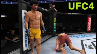 UFC4 이소룡 VS 최두호 " 나는 전설이다! EA SPORTS UFC4 (CPU vs. CPU)