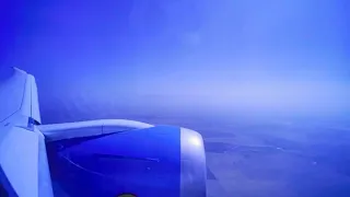 Uzbekistan Airways Boeing 787-8 Dreamliner landing in Tashkent. JFK-TAS