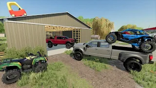 Spending ALL of our money on abandoned barns at auction | Farming Simulator 22