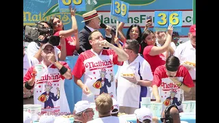 Joey Chestnut Wins 12th Hot Dog Eating Contest Title #nathans #hotdogeatingcontest