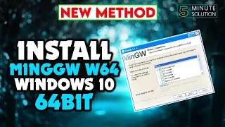 How to install MingW w64 on windows 10 64bit 2023