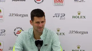 Novak Djokovic - SF Press Conference - 2023 Dubai Duty Free Tennis Championships