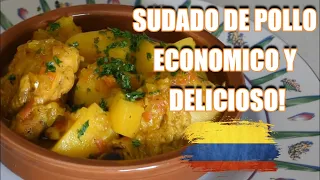 Sudado de POLLO COLOMBIANO, economico y delicioso