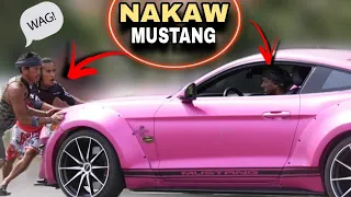 TAONG GRASA NAKAW MUSTANG SHELBY"PUBLIC PRANK" |  grabe yung habol nila