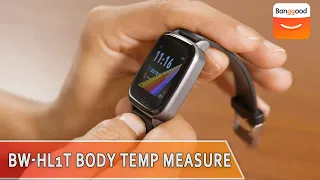 [Body Temperature Measure] BlitzWolf BW-HL1T Automatic Heart Rate Monitor Smartwatch