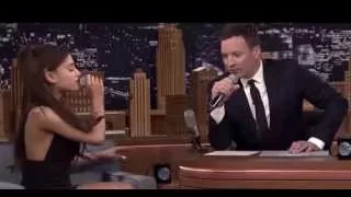 Ariana Grande Does a Spot On Celine Dion Impression -1