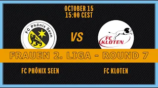 FRAUEN 2. LIGA - Round 7. FC Phönix Seen - FC Kloten