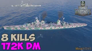 World of WarShips | Budyonny | 8 KILLS | 172K Damage - Replay Gameplay 4K 60 fps