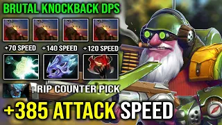 CRAZY +385 Attack Speed Sniper | 100% Brutal Knockback vs Hard Counter Pick Dota 2