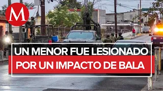 Enfrentamientos en Nuevo Laredo deja herido de bala a un niño