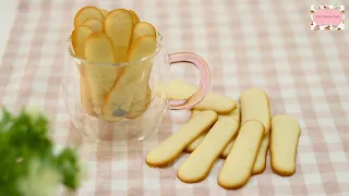 Easy to make LENGUA DE GATO or "Cat's tongue" Cookies ( Buttery and Crispy )