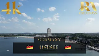Lübeck Travemünde Strand | 🇩🇪 Drone Aerial 4K Drohne | Ostsee | Germany Deutschland