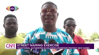 Street naming exercise: Traditional authorities in Ngleshie Amanfrom protest new names