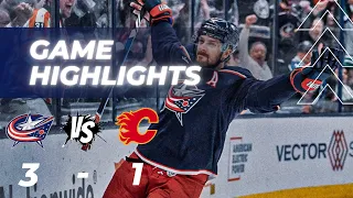 Columbus Blue Jackets vs Calgary Flames Game Highlights | HD