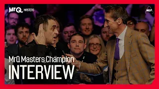 RONNIE O'SULLIVAN REACTS TO MASTERS WIN! | MrQ Masters 2024