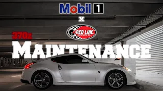 NISSAN 370Z OIL AND TRANSMISSION OIL CHANGE IN MY APARTMENT GARAGE!