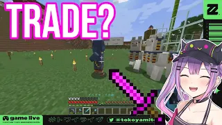 Tokoyami Towa Acquired  Her New Llama In Questionable Manner  | Minecraft  [Hololive/Sub]