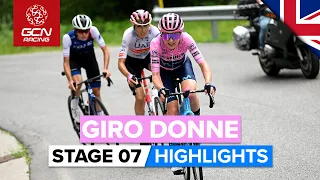 Fireworks On Tough Summit Finish! | Giro Donne 2022 Stage 7 Highlights