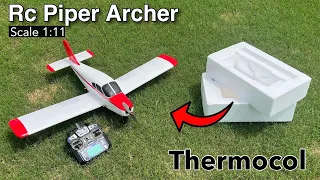 How To Make Rc Plane Using Thermocol | Piper Archer | #rcplane