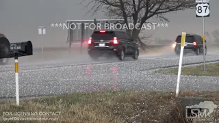 3-22-2018 Amarillo, TX Large Hail and Rotation