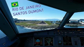 [ Río de Janeiro, Brasil ] [ LANDING ] [ A320 ] [ 4K ] [ Santos Dumont Airport SBRJ] [ MSFS2020 ]
