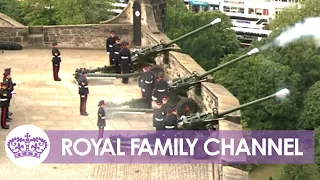 Gun Salutes Sound as King Charles Departs in Royal Bentley