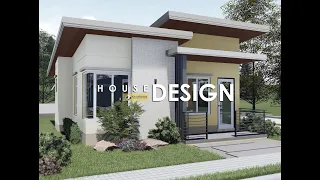 SIMPLE HOUSE DESIGN 2020 | 55 SQM (floor area) | 2 BEDROOMS (SHED ROOF TYPE)