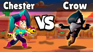 chester VS crow | 20 Test 🎯 | Battle Of Legendary | Brawl Stars