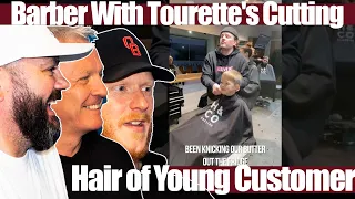 Barber With Tourette's Cutting Hair of Young Customer REACTION | OFFICE BLOKES REACT!!