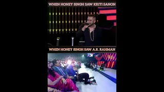 ❤When Honey Singh saw Kriti Sanon and A.R. Rahman #shorts #honeysingh