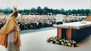 25 anni fa san Giovanni Paolo II a Como - la memoria del Santo Rosario
