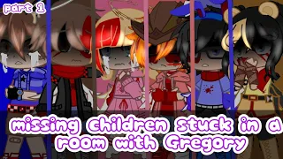 Gregory stuck in a room with the missing children || gacha club || twist || FNAF