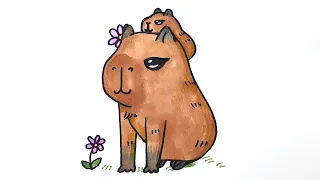 How to Draw Capybara step by step