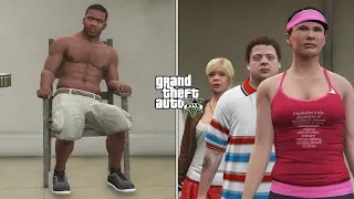 Franklin meets Michael's Family after Michael's Death (GTA 5)