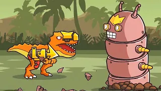 CyberDino: T-Rex vs Robots part 1 | Eftsei Gaming