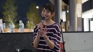 三阪咲「Shape of You (Ed Sheeran)」2018/08/14 MUSIC BUSKER IN UMEKITA うめきた広場