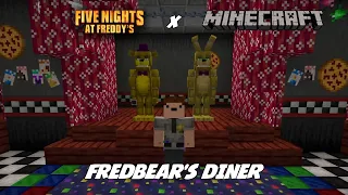 Building a CUSTOM Fredbear's Family Diner in MINECRAFT!