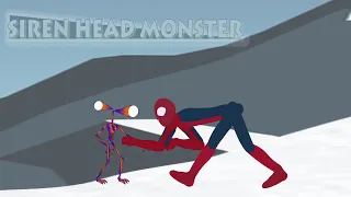 Siren Head BOSS vs spiderman, Attack Swallow ALL [P4]- siren head monster