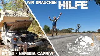 KRANK! - UND DER MOTOR STARTET NICHT! Namibia Caprivi | Weltreise im Expeditionsmobil - #56