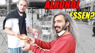 Für WAS ENTSCHEIDEN sich OBDACHLOSE? 🤔 ALKOHOL oder ESSEN?