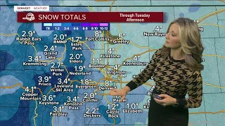 Cold and light snow developing across the Denver metro area Tuesday