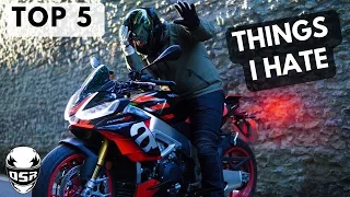 Top 5 - What I HATE about the 2021 Aprilia Tuono Factory V4