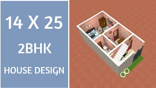 14 x 25 House Design ll 40 Gaj ll 350 Sqft House Plan ll 14 x 25 Ghar Ka Naksha