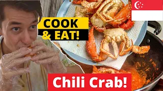 The Best CHILLI CRAB  🦀 in Singapore?! #TopWorldDish 🇸🇬