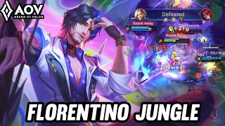 AOV : FLORENTINO GAMEPLAY | IN JUNGLE - ARENA OF VALOR LIÊNQUÂNMOBILE ROV COT